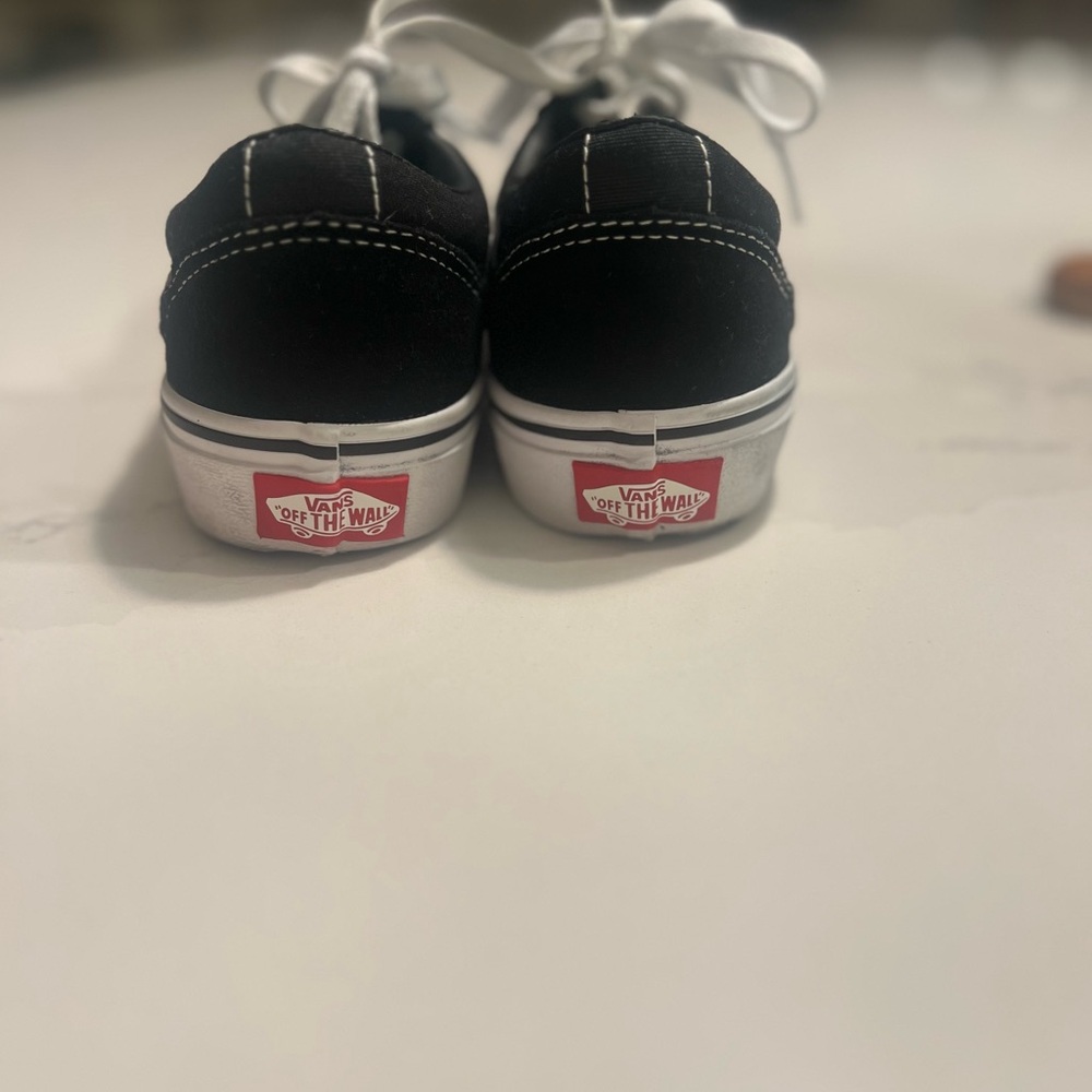 Vans Kids Classic Black and White Sneakers - Picture 2 of 5